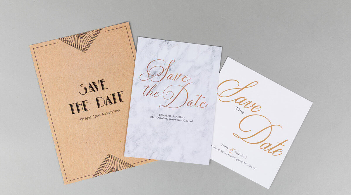 Flat Save the Date Cards